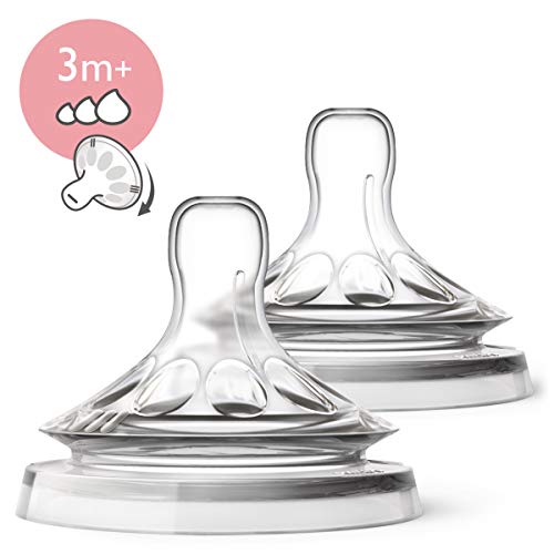 Philips AVENT SCF045/27 Tetina para biberón, 3m+, Lote de 2