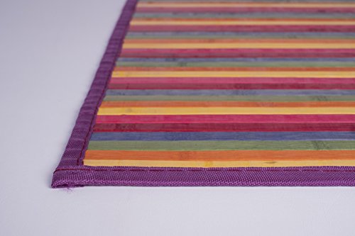 Clara Vidal Bertha Hogar - Alfombra Bambú Kanda, Multicolor (120_x_180_cm)
