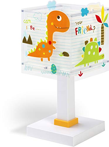 Dalber Lámpara de Mesilla Infantil Dinosaurios E14