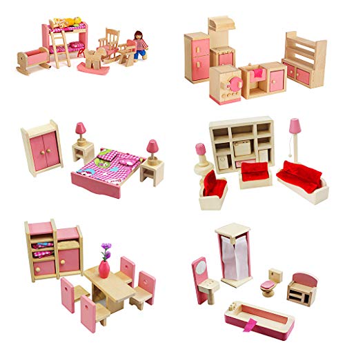 MIKI-Z 1 Set 1:12 Casa de muñecas en Miniatura